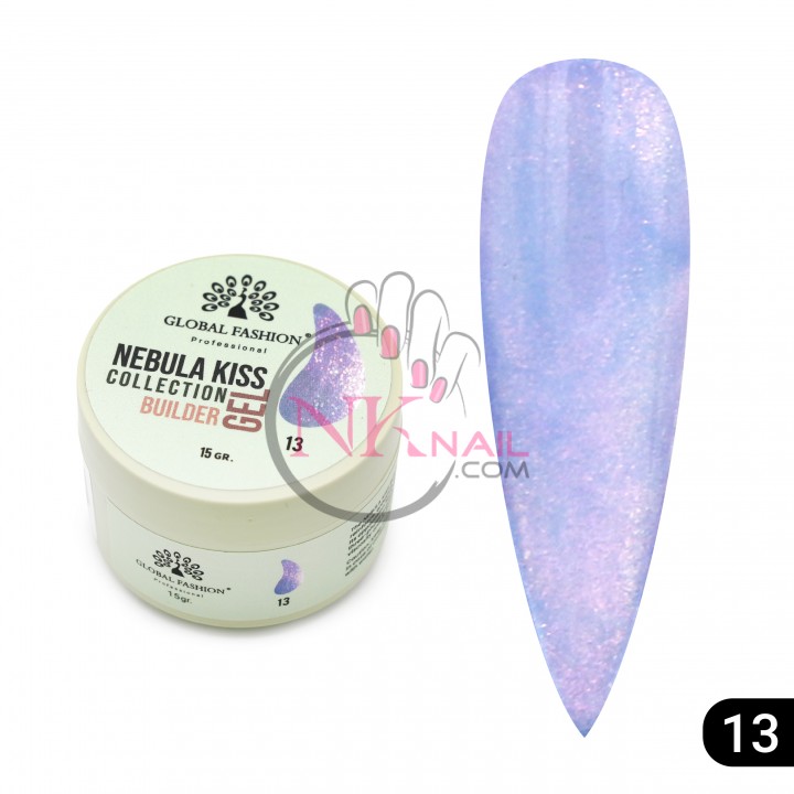 Гель Nebula Kiss Builder Gel, HEMA/TPO free 15мл, №13